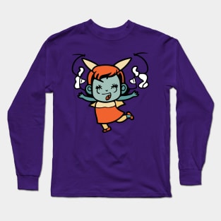 Cute Kawaii Little Demon Girl Long Sleeve T-Shirt